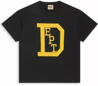 University Graphic Tee Washed Black