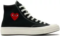 Converse Chuck Taylor All Star 70 Hi Comme des Garcons PLAY Single Heart Black