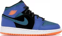 Nike Air Jordan 1 Mid Racer Blue Green Abyss (GS)