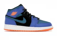 Nike Air Jordan 1 Mid Racer Blue Green Abyss (GS)