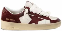 Golden Goose Stardan White Nappa Burgundy Suede Star Heel Tab (W)