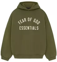 Fear of God Essentials Fleece Hoodie Military