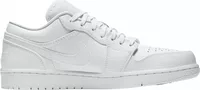Nike Air Jordan 1 Low Triple White Tumbled Leather