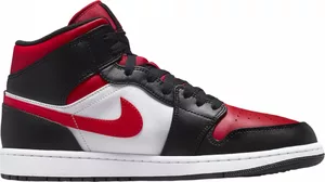 Nike Air Jordan 1 Mid White Black Red (2022)