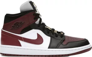 Nike Air Jordan 1 Mid SE Black Dark Beetroot (W)