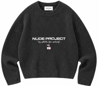 Wavy Knit Sweater Ash