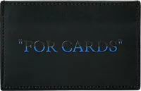 Off-White Quote Bookish Cardholder Black Blue