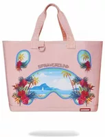 Sprayground Tropical Shark Tote Pink