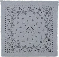 Small Cashmere Bandana Hachi Marl Grey