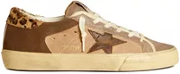 Golden Goose Super-Star Light Pink Brown Suede Leopard Heel (W)