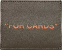 Off-White Quote Card Case Military Orange