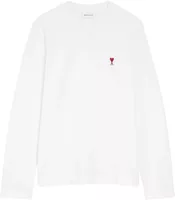 Ami Paris Ami De Coeur Long Sleeve T-Shirt White