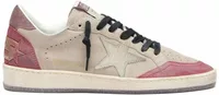 Ball Star Taupe Suede Cream Star Pink Heel Tab (W)