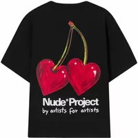 Nude Project Juicy Cherry Tee Black