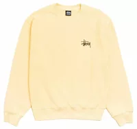 Stussy Basic Stussy Crew Garment Dyed Gold