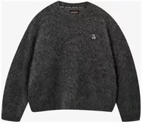 Alpaca Knit Sweater Grey