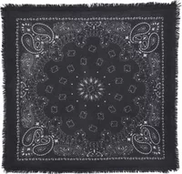 Small Cashmere Bandana Hachi Black