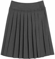 Ami Paris Midi Pleated Wool Skirt Carbon Grey
