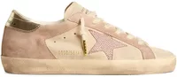 Super-Star Pale Pink Beige Suede Crystal Star Platinum Heel (W)