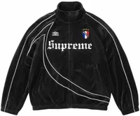 Supreme x Umbro Velour Track Jacket Black