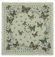 Large Bandana Hachiko Butterfly Oat Green