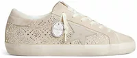 Golden Goose Super-Star LTD Suede Swarovski Crystals Ice-Gray Leather Star (W)