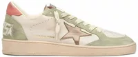 Ball Star Butter Leather Sage Green Suede Coral Heel Tab (W)