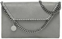 Stella McCartney Falabella Wallet Crossbody Bag Grey