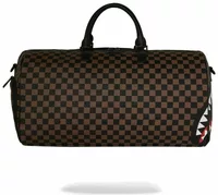 Sprayground Check 2 Emboss Duffle Brown