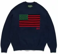Denim Tears Pan-African American Sweater Navy