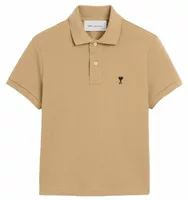 Ami De Coeur Cotton Polo Mastic Beige/Black (W)