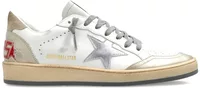 Golden Goose Ball-Star White Leather Silver Star (W)
