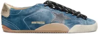 Golden Goose True-Star Teal Suede Black Star Cream Heel (W)