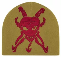 Supreme x Ys Skull Beanie Olive