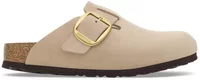 Birkenstock Boston Big Buckle Nubuck Sandcastle
