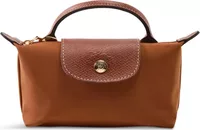 Longchamp Le Pliage Original Pouch With Handle Cognac