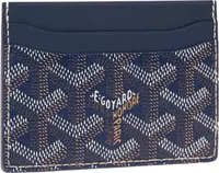 Goyard Saint-Sulpice Card Wallet Navy Blue