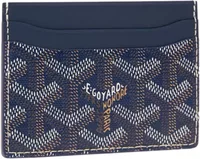 Goyard Saint-Sulpice Card Wallet Navy Blue