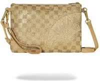 Sprayground 2 Tone Gold Trinity Crossover Clutch Gold