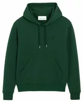 Ami De Coeur Cotton Hoodie Bottle Green/Black