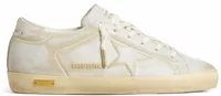Golden Goose Super-Star White Leather Star Heel Tab Lived-In Effect (W)