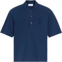 Ami Paris Ami De Coeur Polo Blue