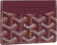 Goyard Saint-Sulpice Card Wallet Burgundy