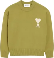 Ami Paris Ami De Coeur Crewneck Sweater Green