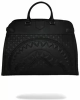 Sprayground Raised Check Travel Tote Black