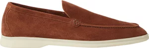 Loro Piana Summer Walk Loafer Suede Brown Whiskey