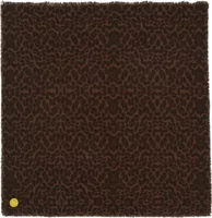 Cashmere Bandana Hachiko Leo Smiley Leoprint Spicy Brown