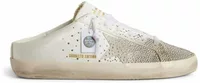 Golden Goose Super-Star Sabot LTD Gray Suede Star Swarovski Crystals (W)