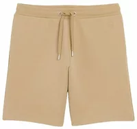 Embossed Ami De Coeur Cotton Shorts Mastic Beige