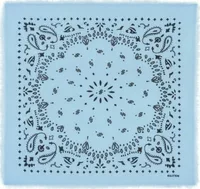 Small Cashmere Bandana Hachi Zephyr Blue